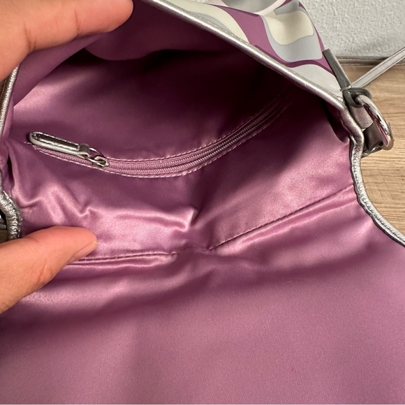 Coach Soho Signature Scarf Print Buckle Flap Swingpack mini Crossbody bag - Picture 7 of 7